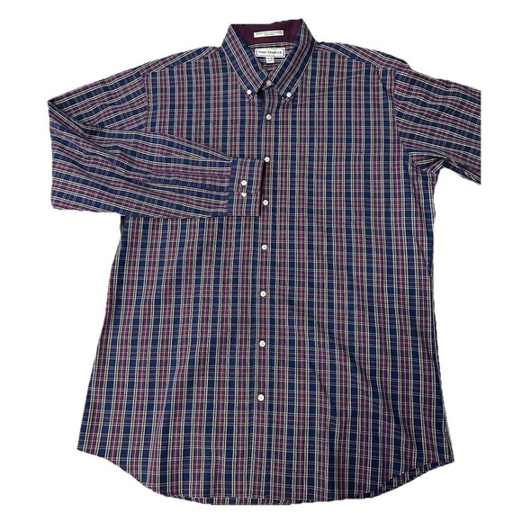 Paul Fredrick L/S Dress Shirt Slim Fit Two-Ply Cotton Multicolor Men’s 18 X 36 - Picture 1 of 10